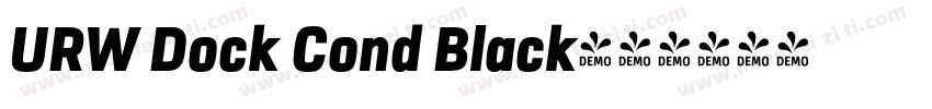 URW Dock Cond Black字体转换